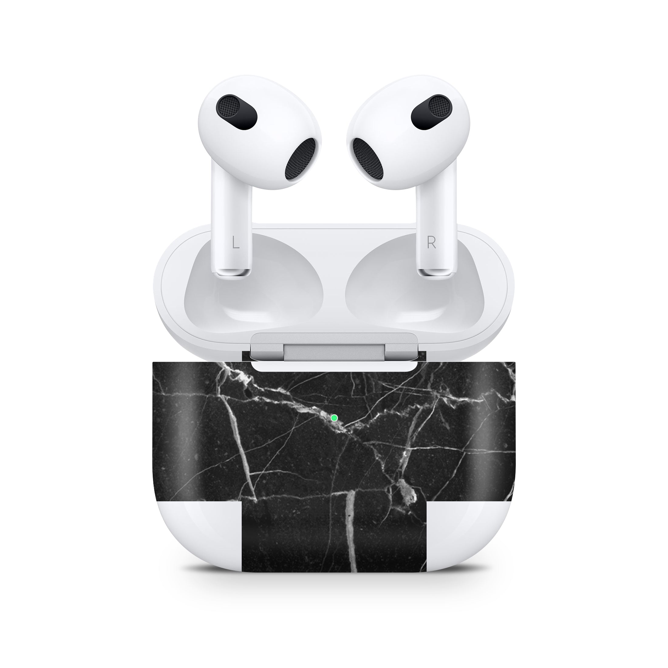 Black Hyper Marble AirPods Skin