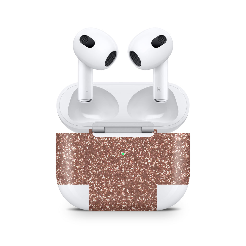 Rosé Glitter AirPods Skin