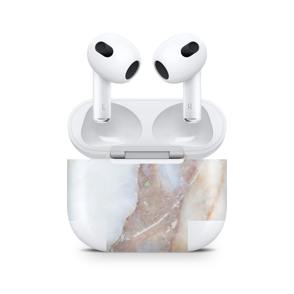 Vanilla Marble AirPods Skin