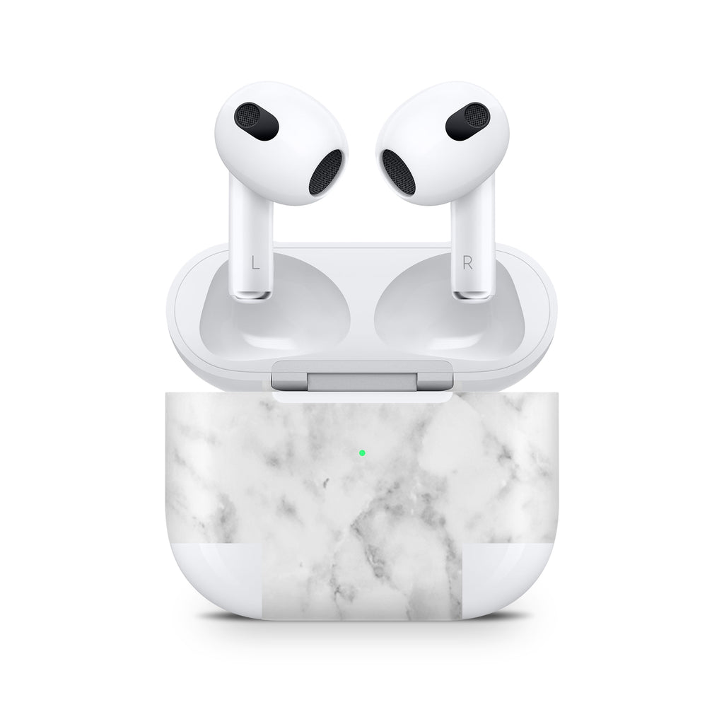 White Marble AirPods Skin