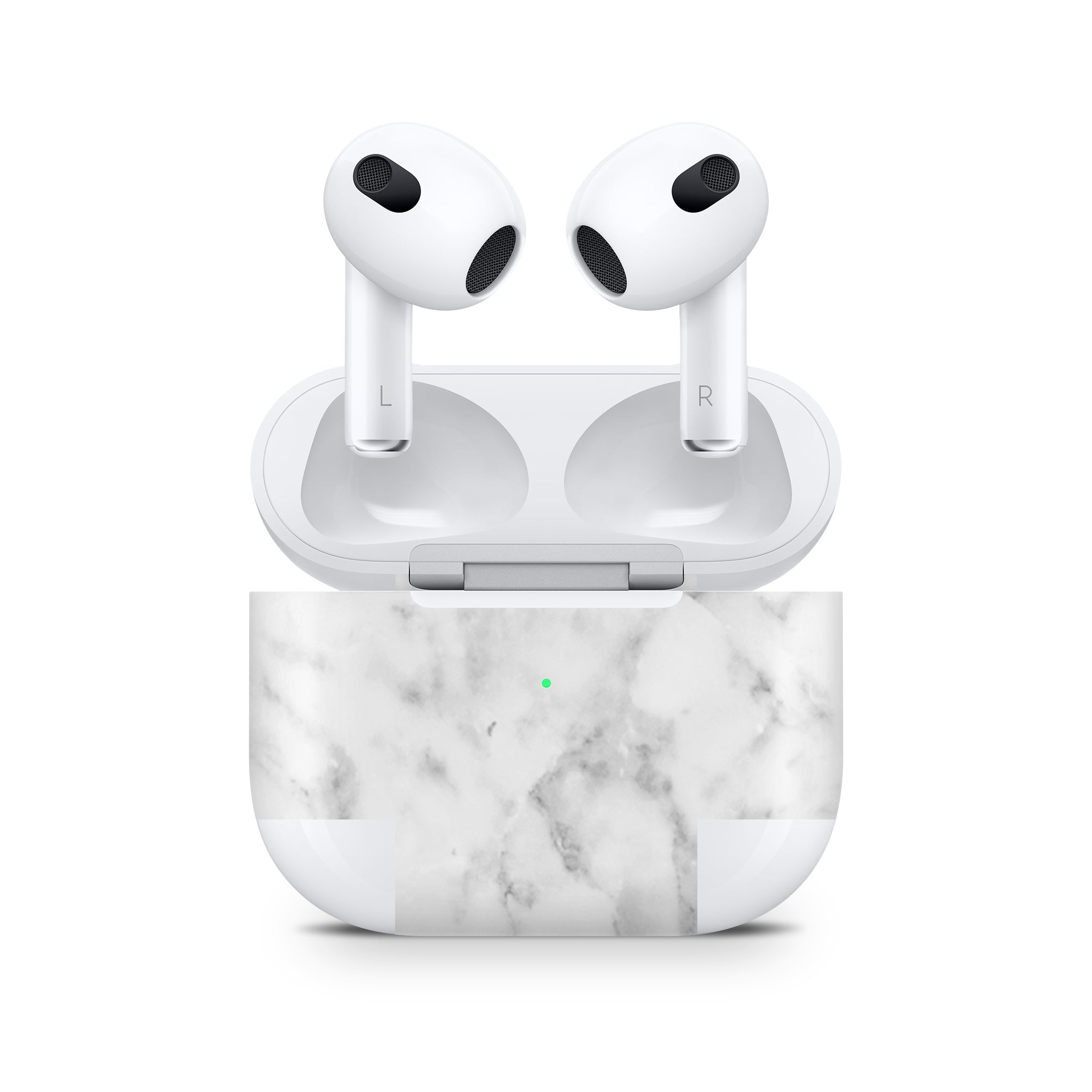 White Marble AirPods Skin