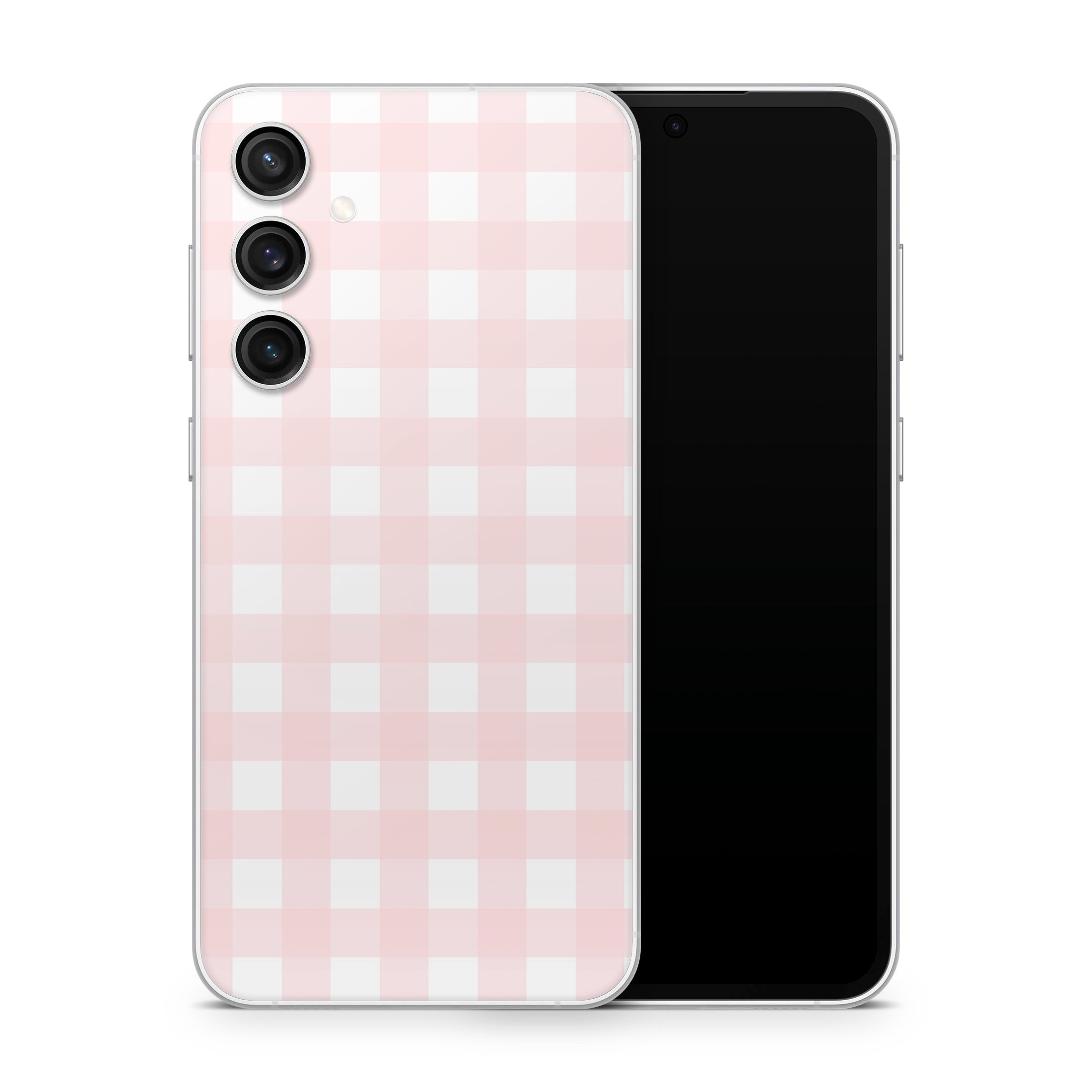 Pink Gingham Samsung Galaxy S23 Skin