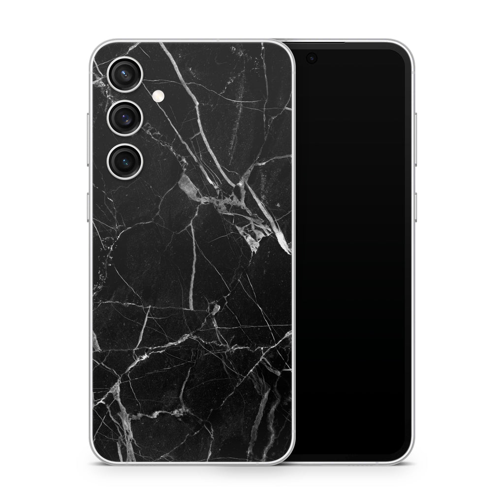 Black Hyper Marble Samsung Galaxy S23 Skin