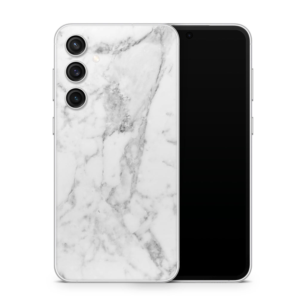 White Marble Samsung Galaxy S23 Skin