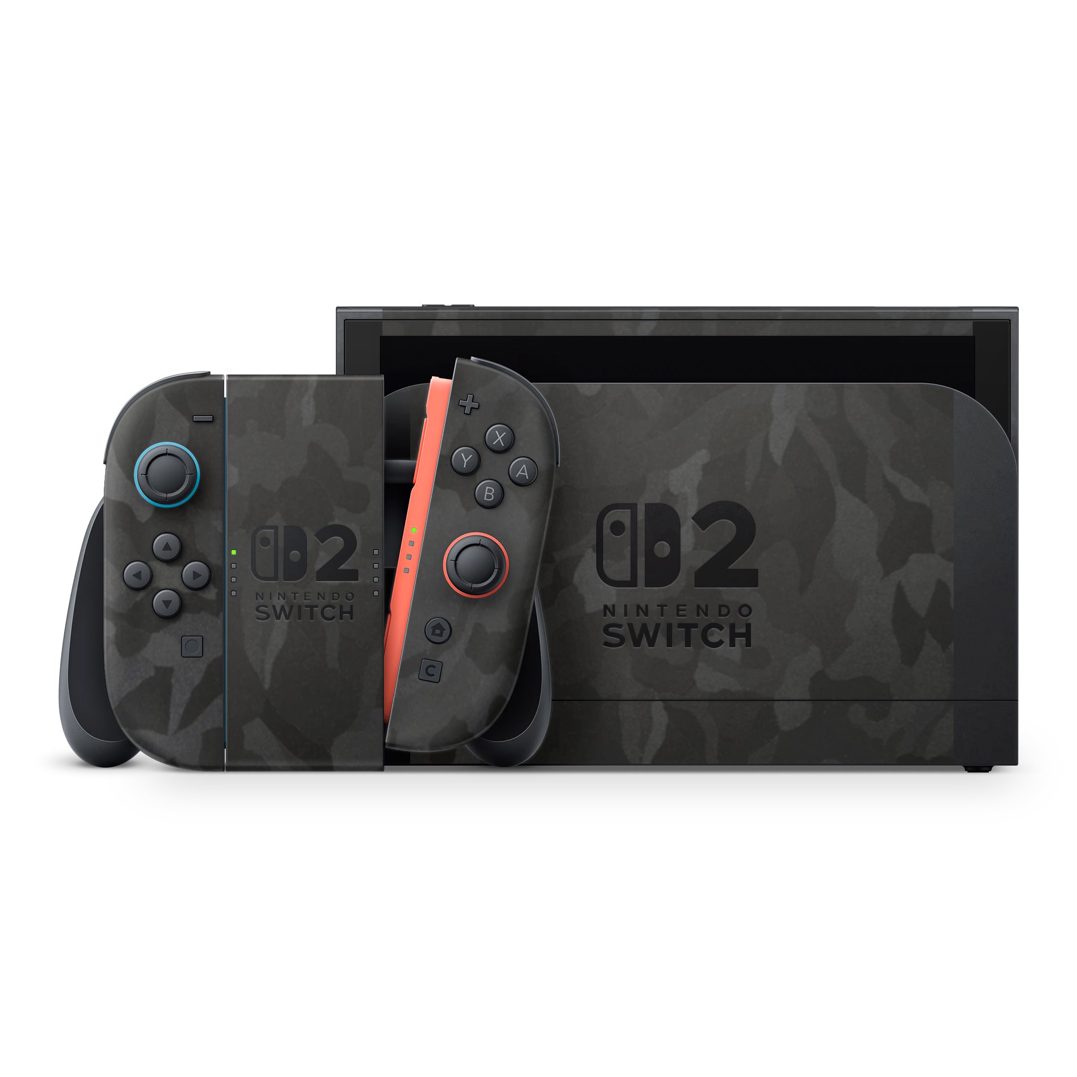 Black Camo Nintendo Switch 2 Skin