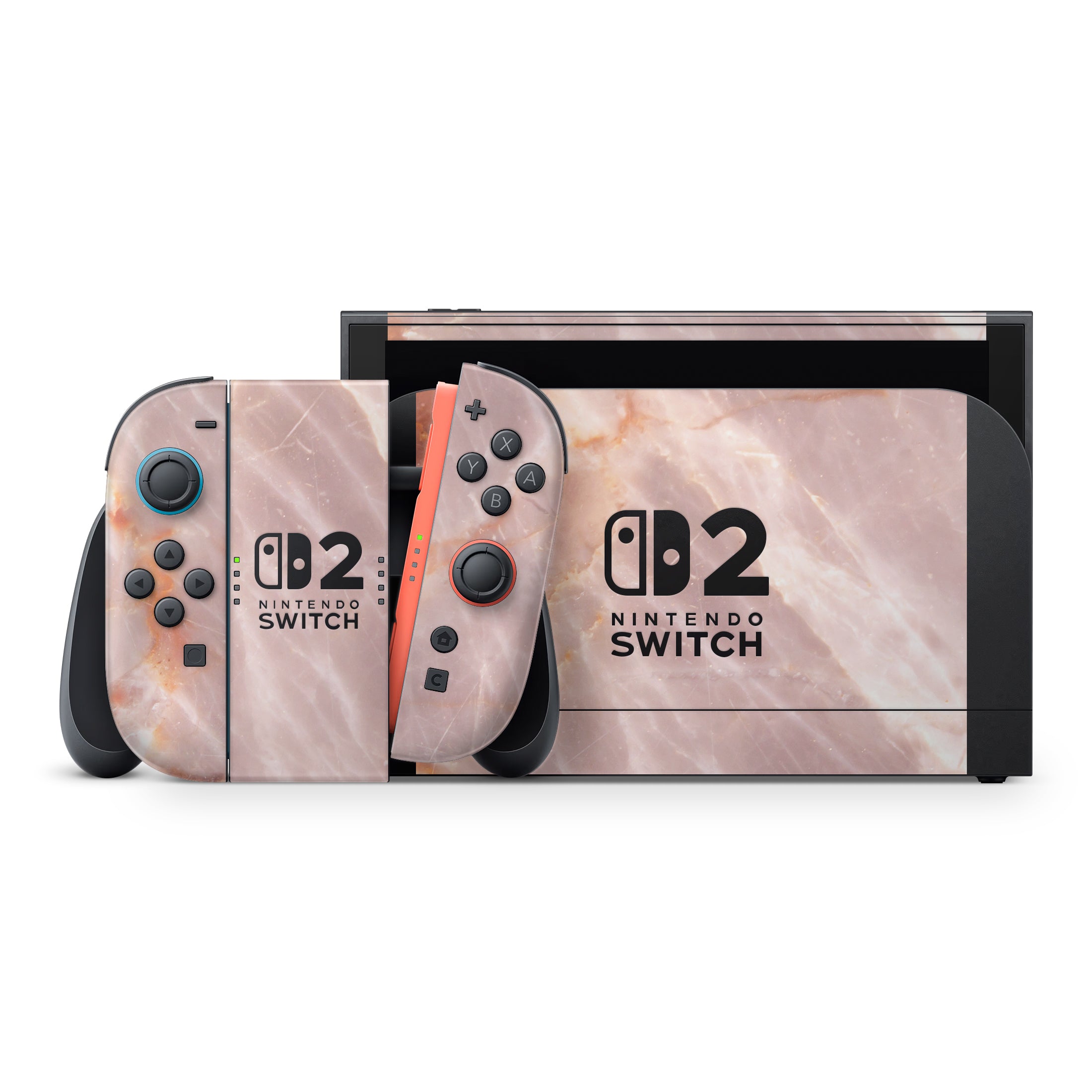 Blush Marble Nintendo Switch 2 Skin