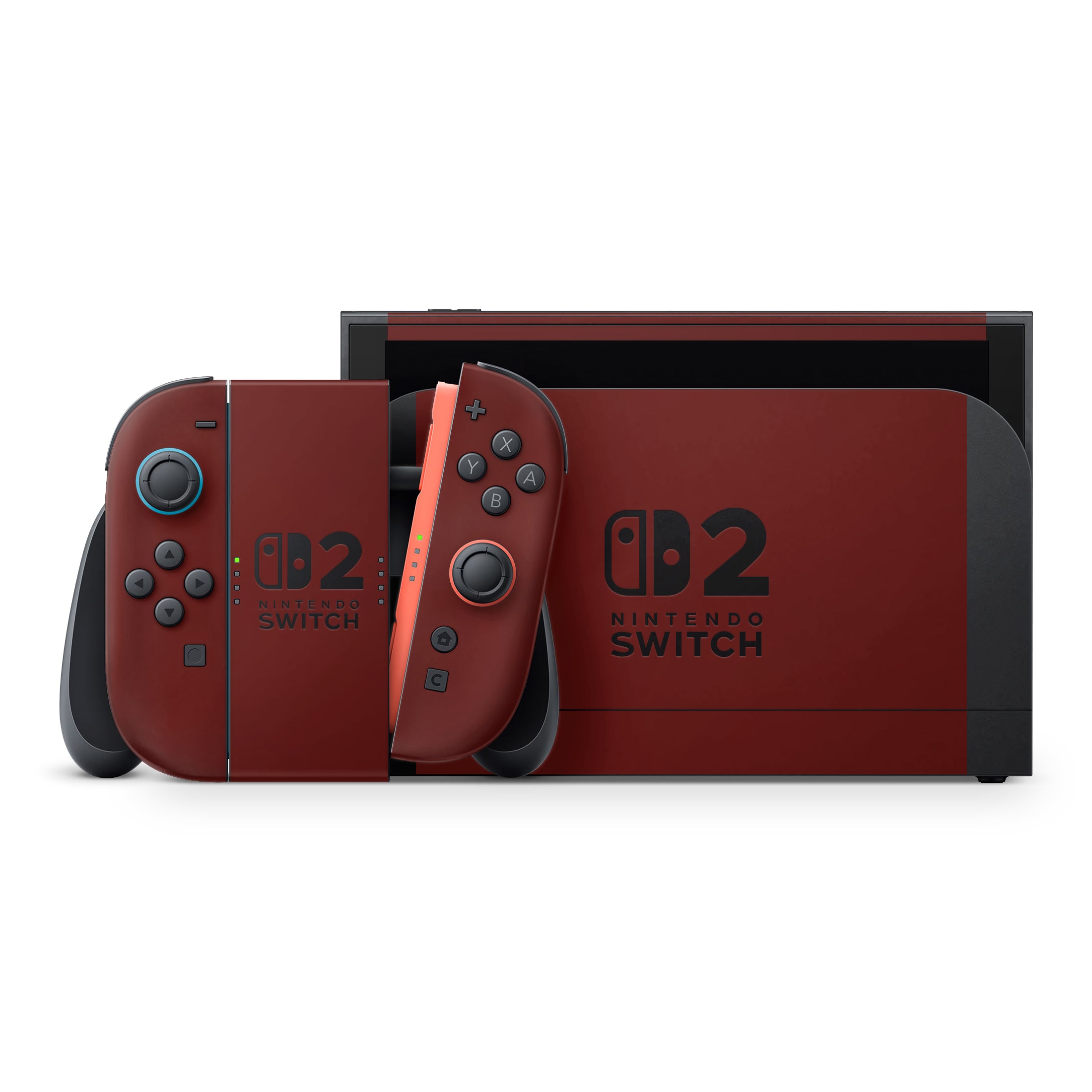 Deep Red Nintendo Switch 2 Skin