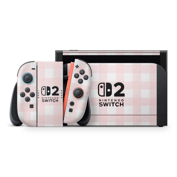 Pink Gingham Nintendo Switch 2 Skin - Uniqfind
