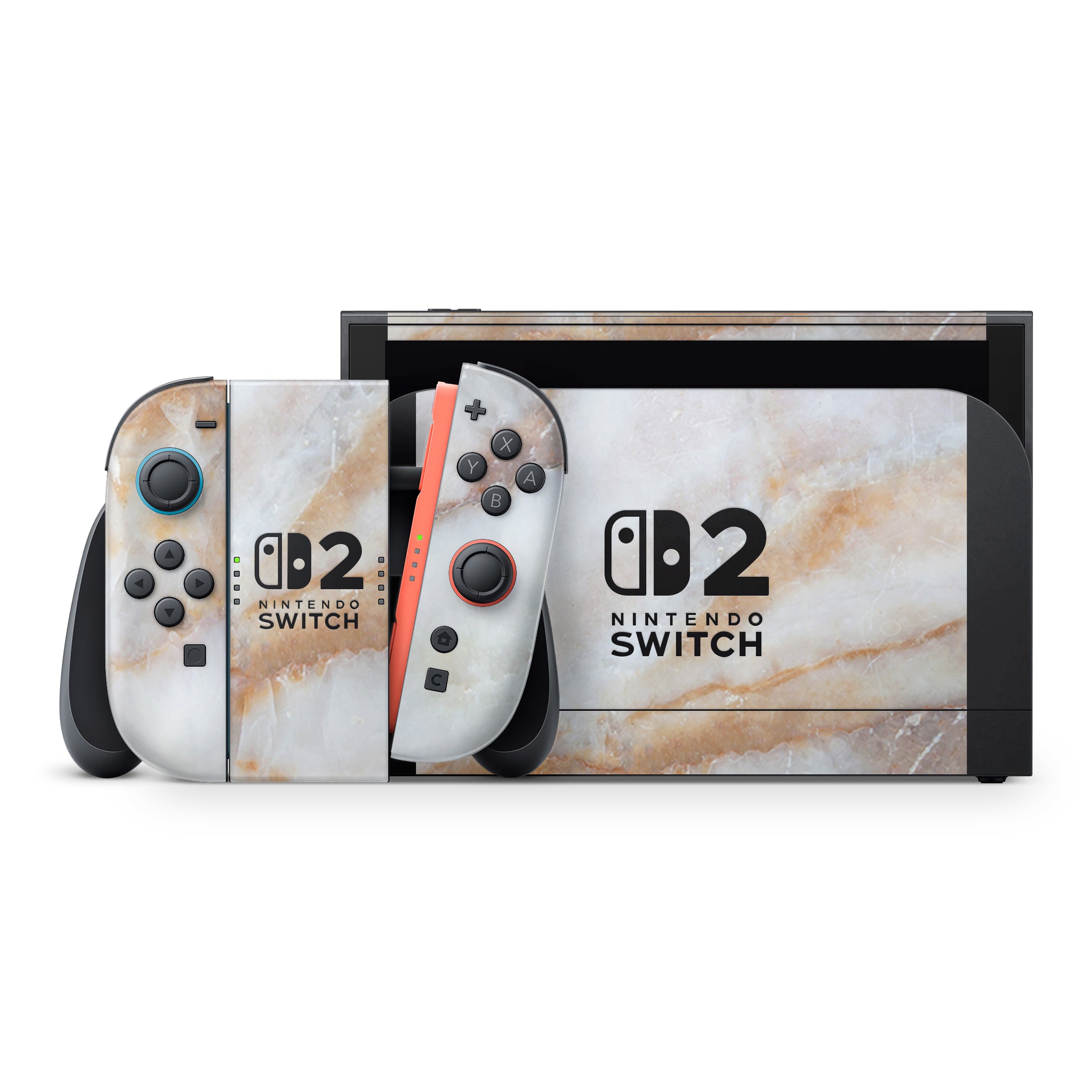 Vanilla Marble Nintendo Switch 2 Skin