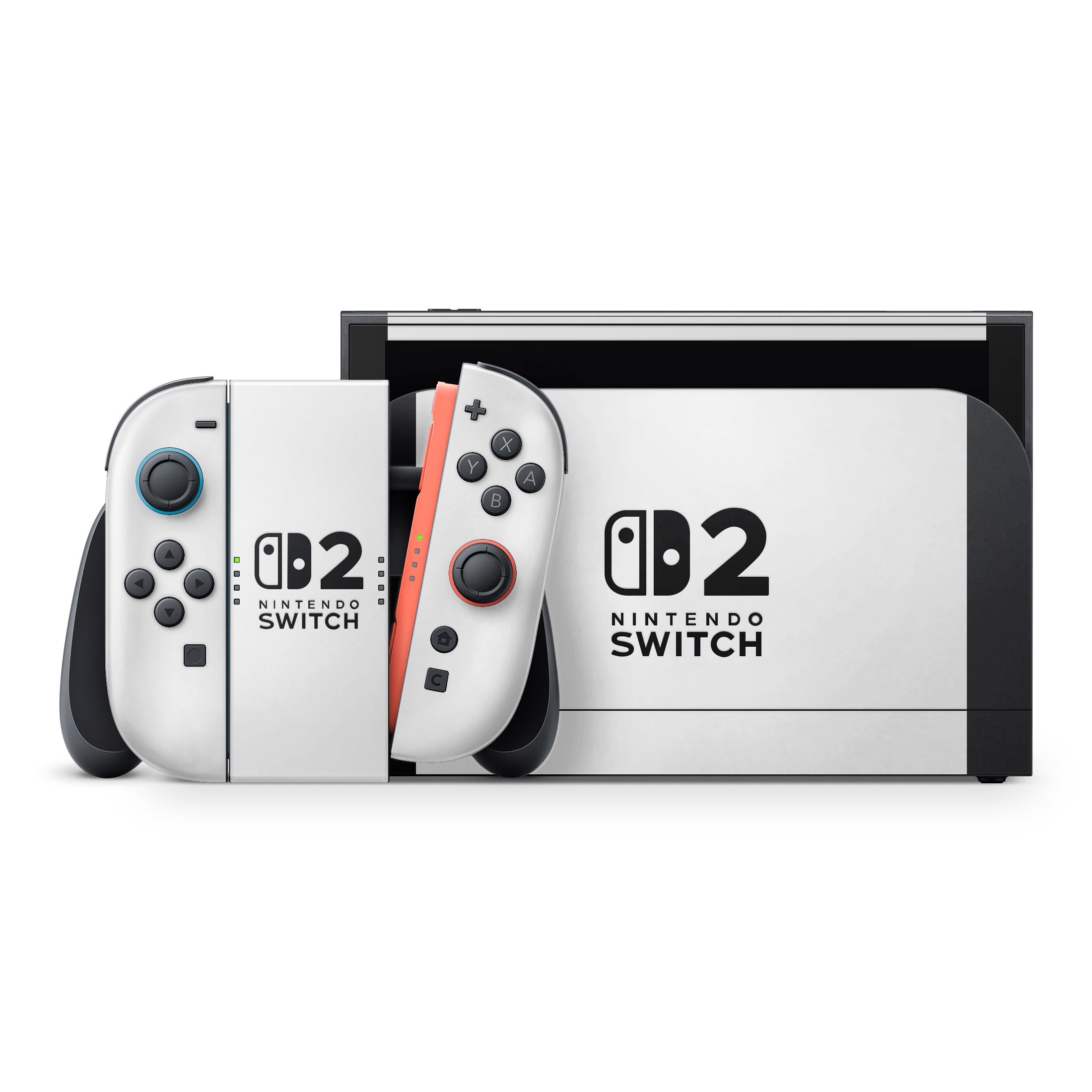 White Nintendo Switch 2 Skin
