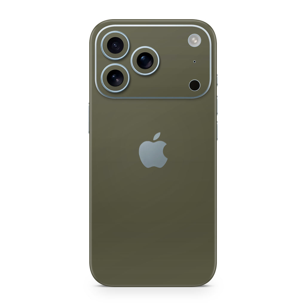 Olive Green iPhone Skin + Case