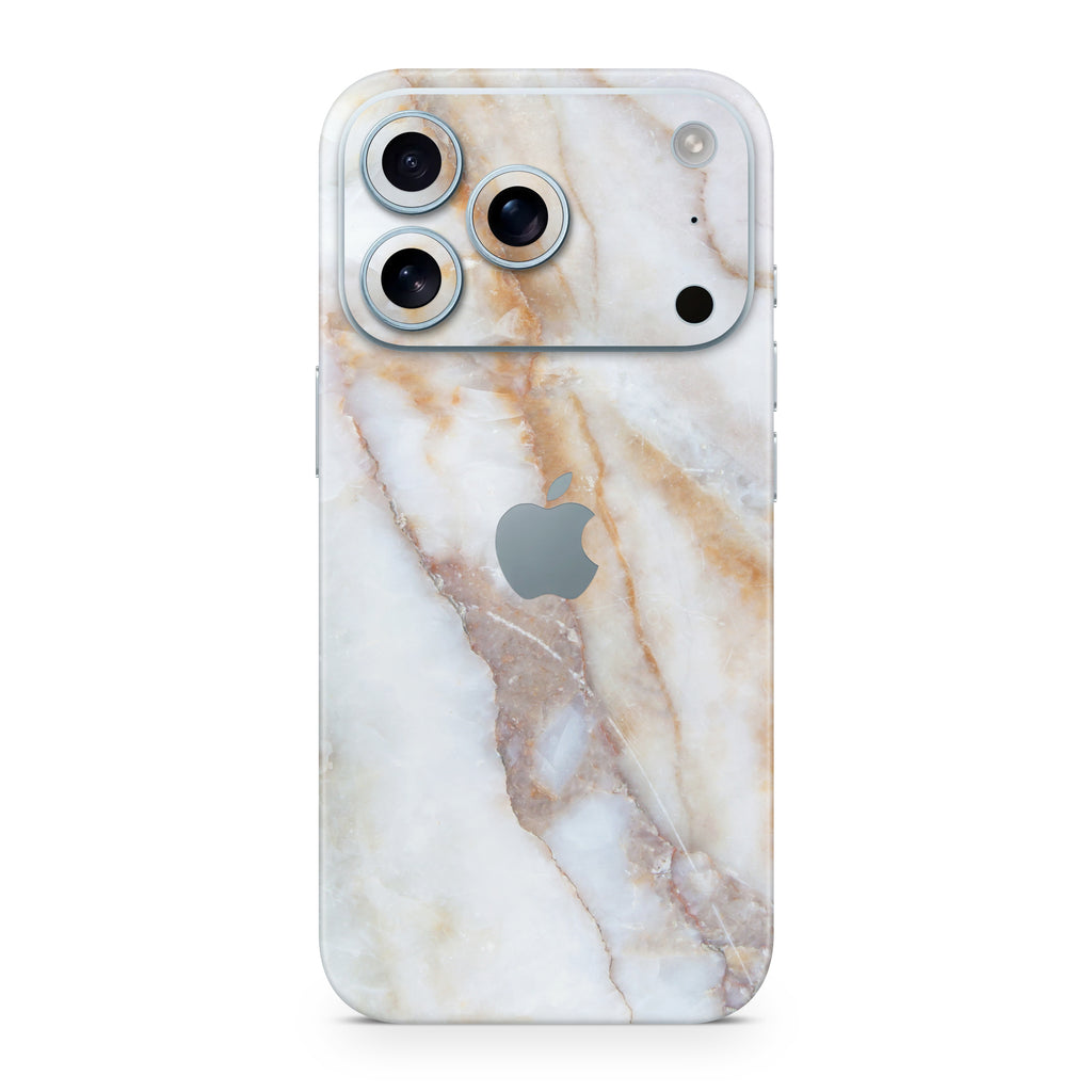 Vanilla Marble iPhone Skin + Case