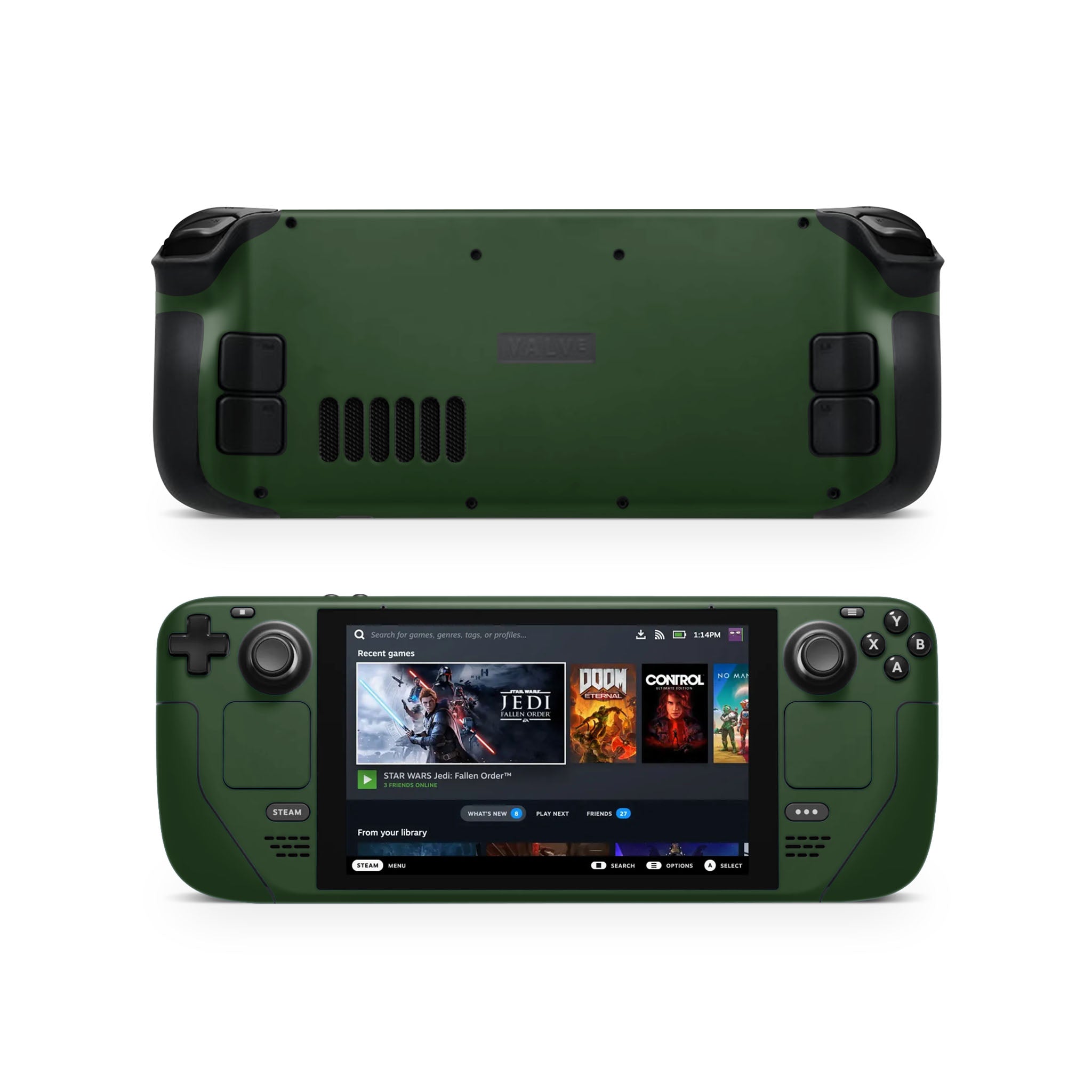 Forest Green Steam Deck Skin