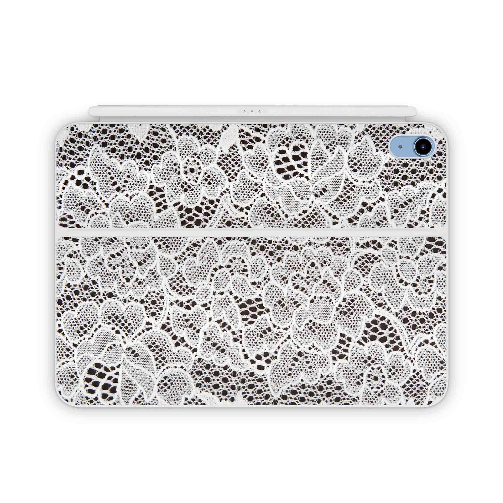 French Lace Magic Keyboard Folio Skin
