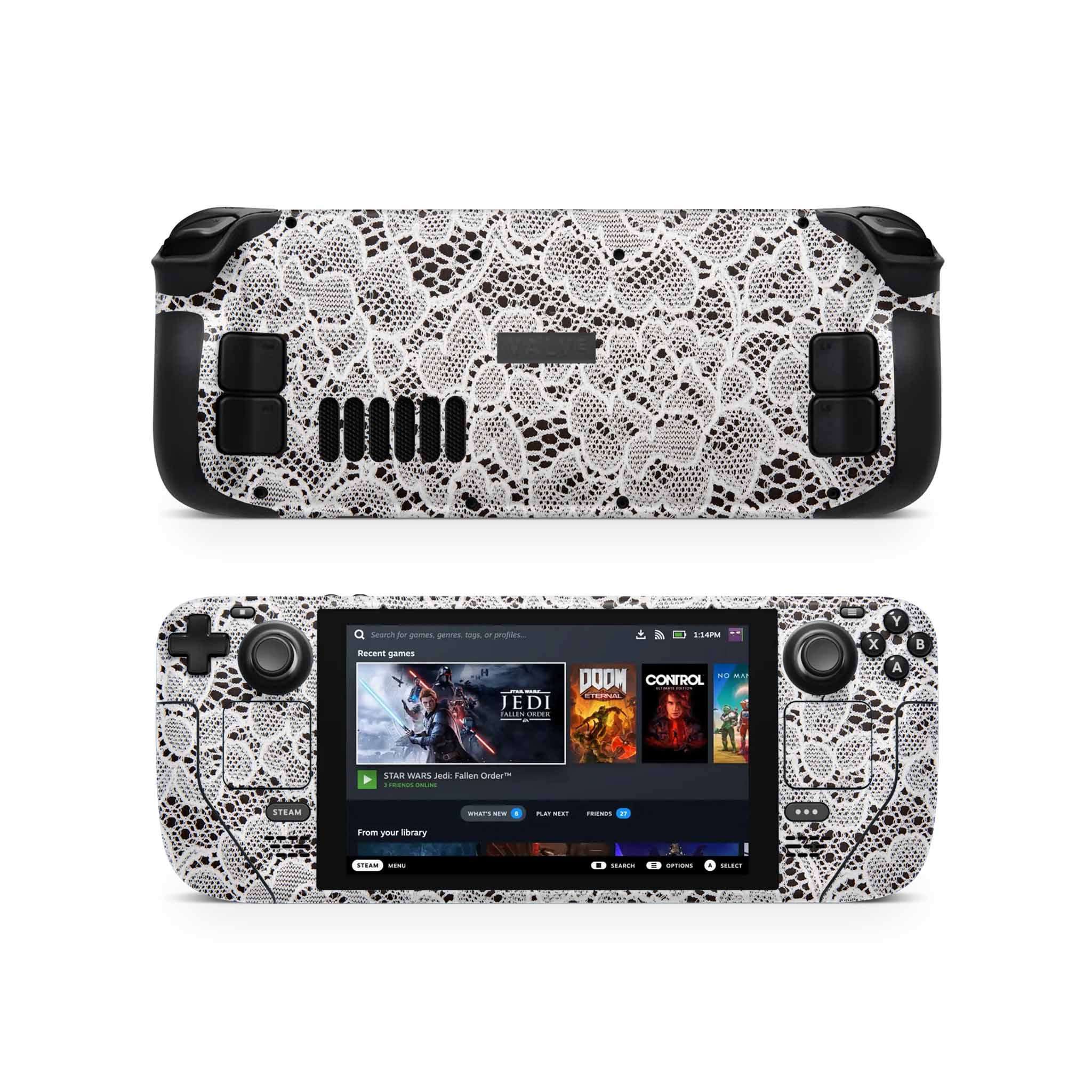 French Lace Steam Deck Skin