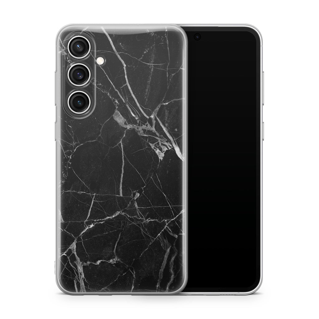 Black Hyper Marble Samsung Galaxy S23 Case
