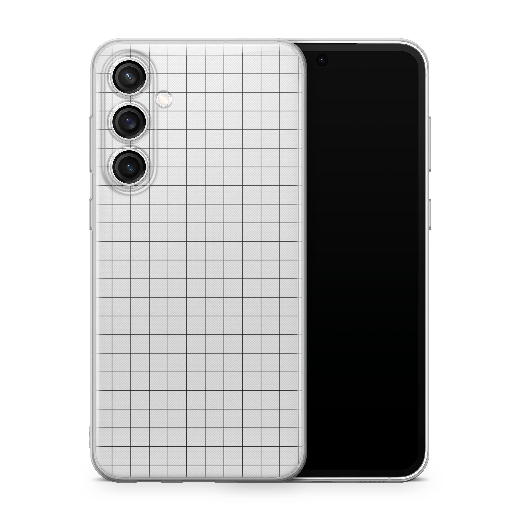 White Grid Samsung Galaxy S23 Case