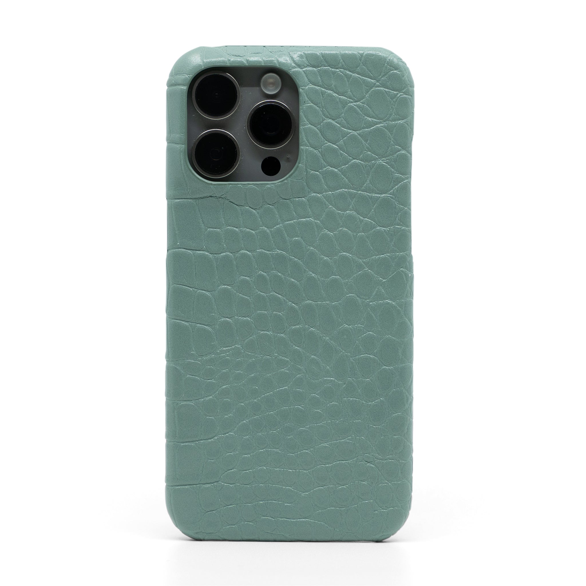 Mint Green Crocodile iPhone Case