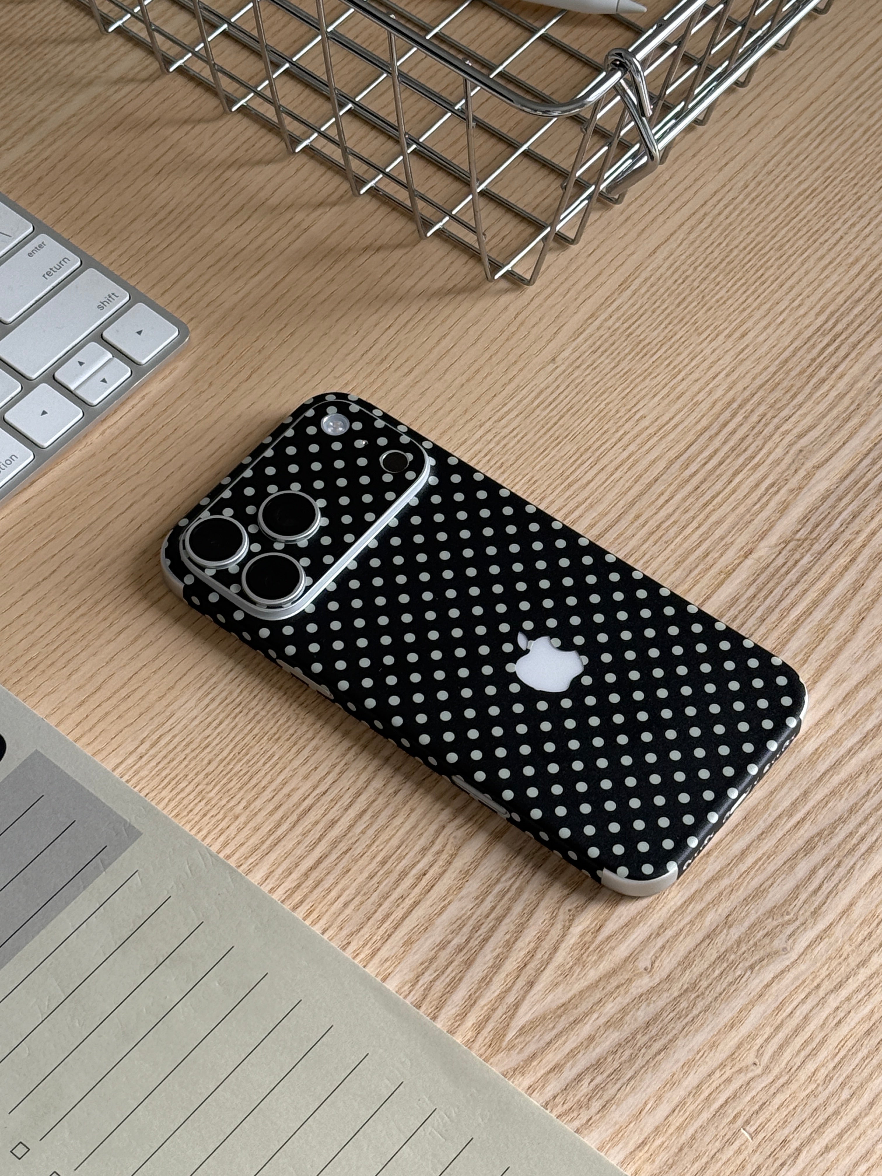 Polka Dot iPhone Skin + Case