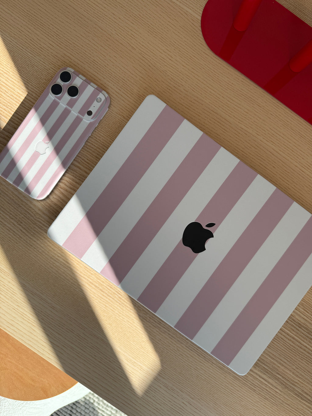 Sugar Stripe MacBook Skin + Case