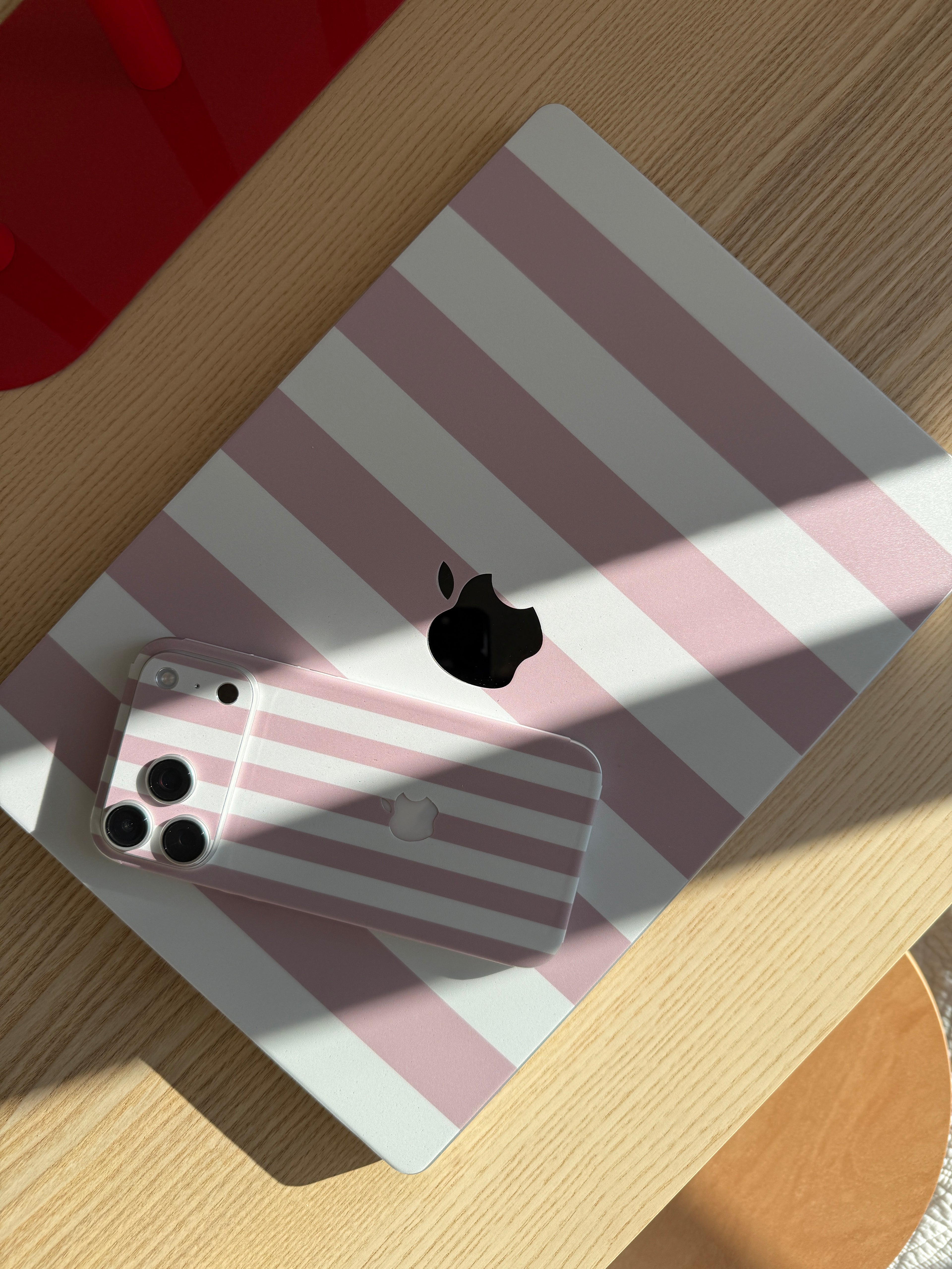 Sugar Stripe MacBook Skin + Case