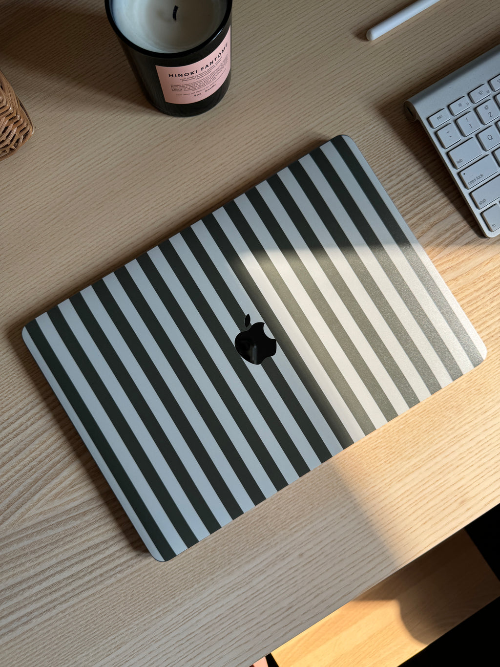 Olive Stripe MacBook Skin + Case