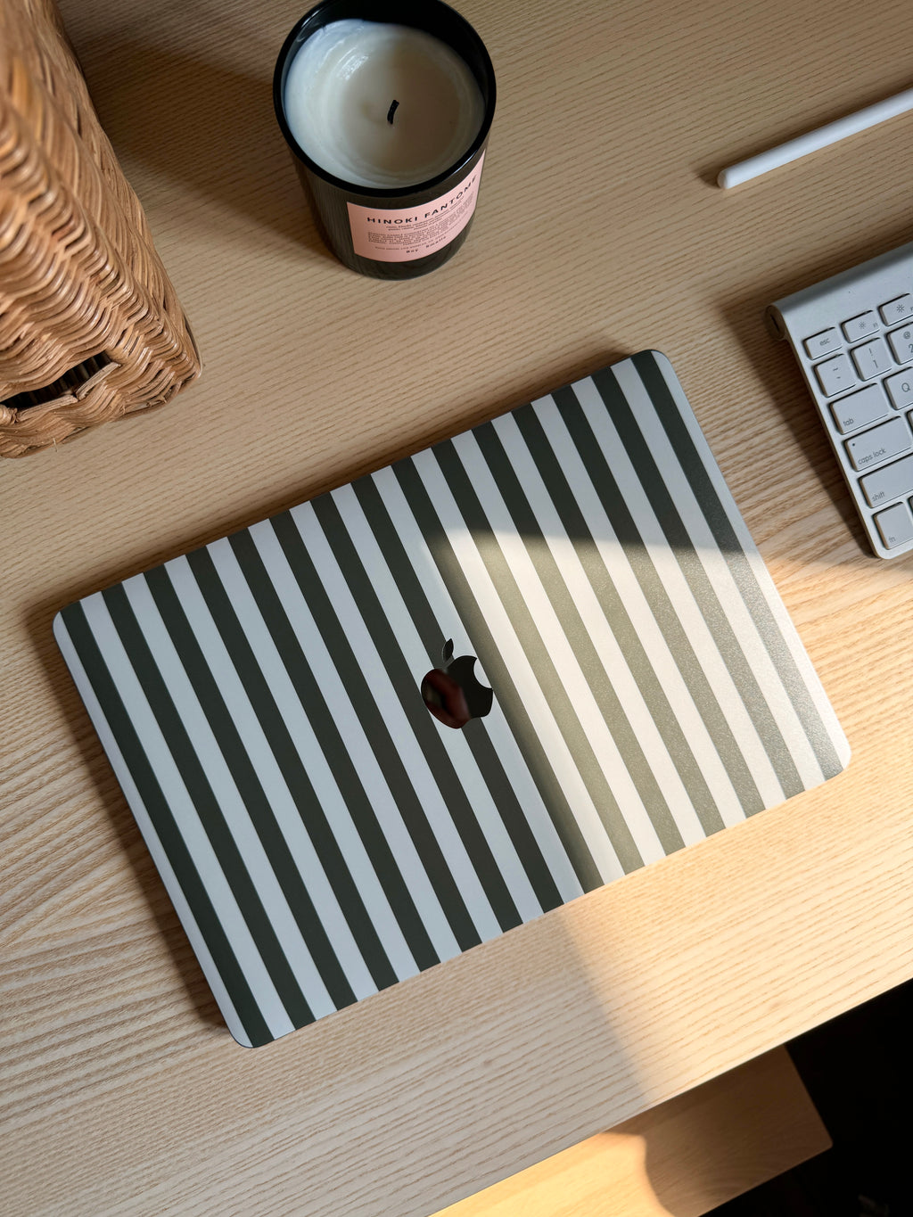 Olive Stripe MacBook Skin + Case