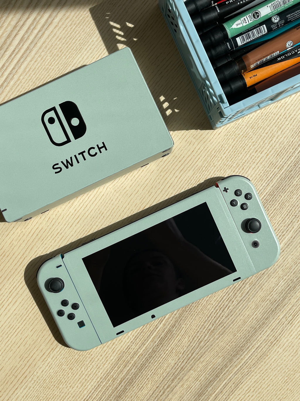 Sage Green Nintendo Switch Skin
