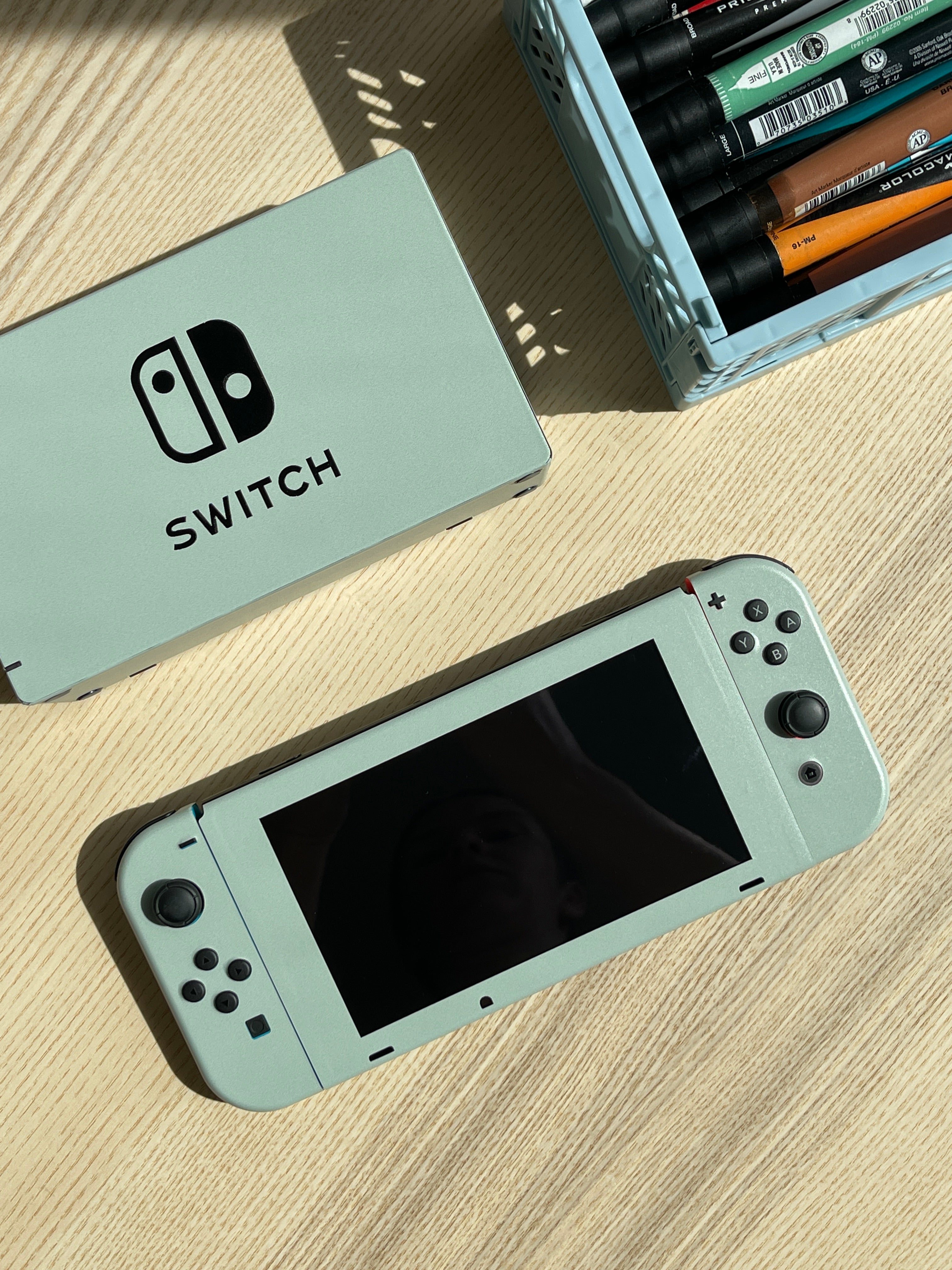 Sage Green Nintendo Switch Skin