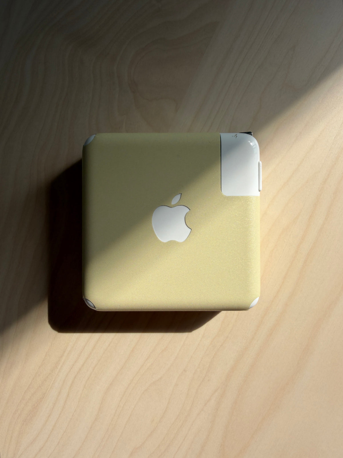 Soft Yellow MacBook Charger Skin