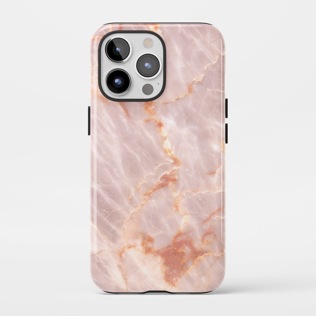 Blush Marble Impact iPhone Case