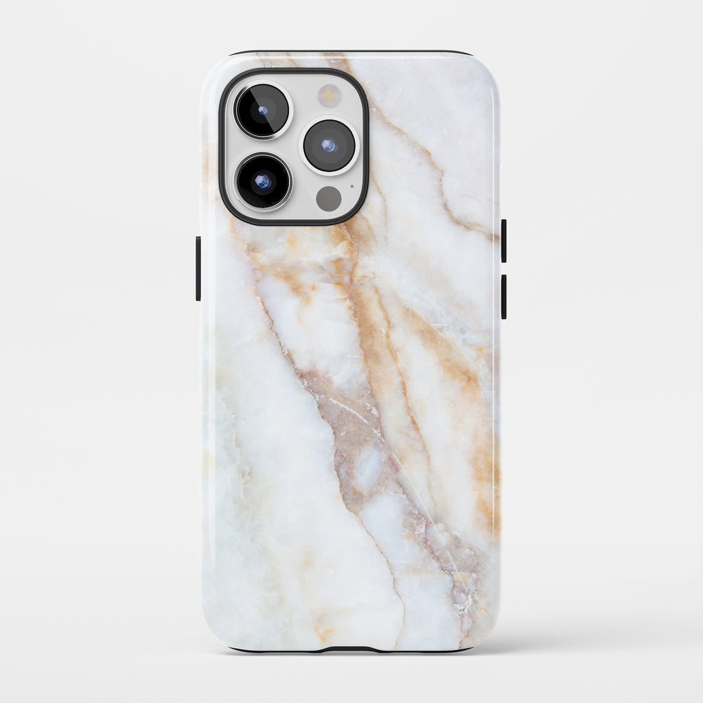 Vanilla Marble Impact iPhone Case