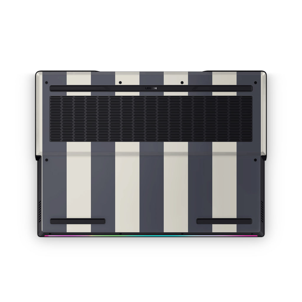 Navy Stripe Lenovo Skin Bottom