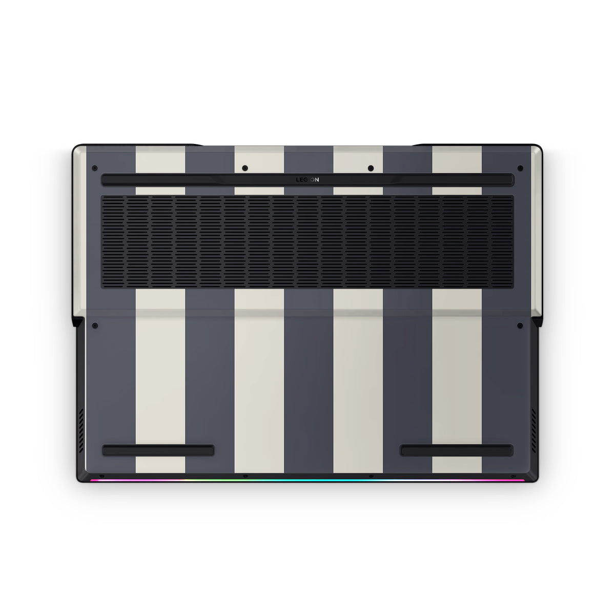 Navy Stripe Lenovo Skin Bottom