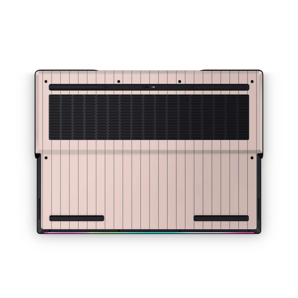 Pink Fine Line Lenovo Skin Bottom