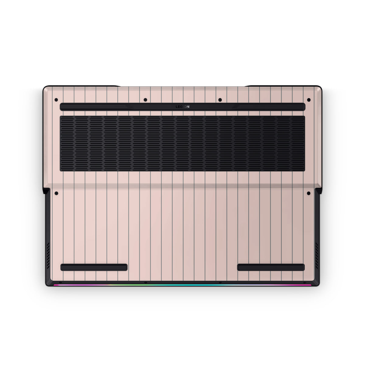 Pink Fine Line Lenovo Skin Bottom