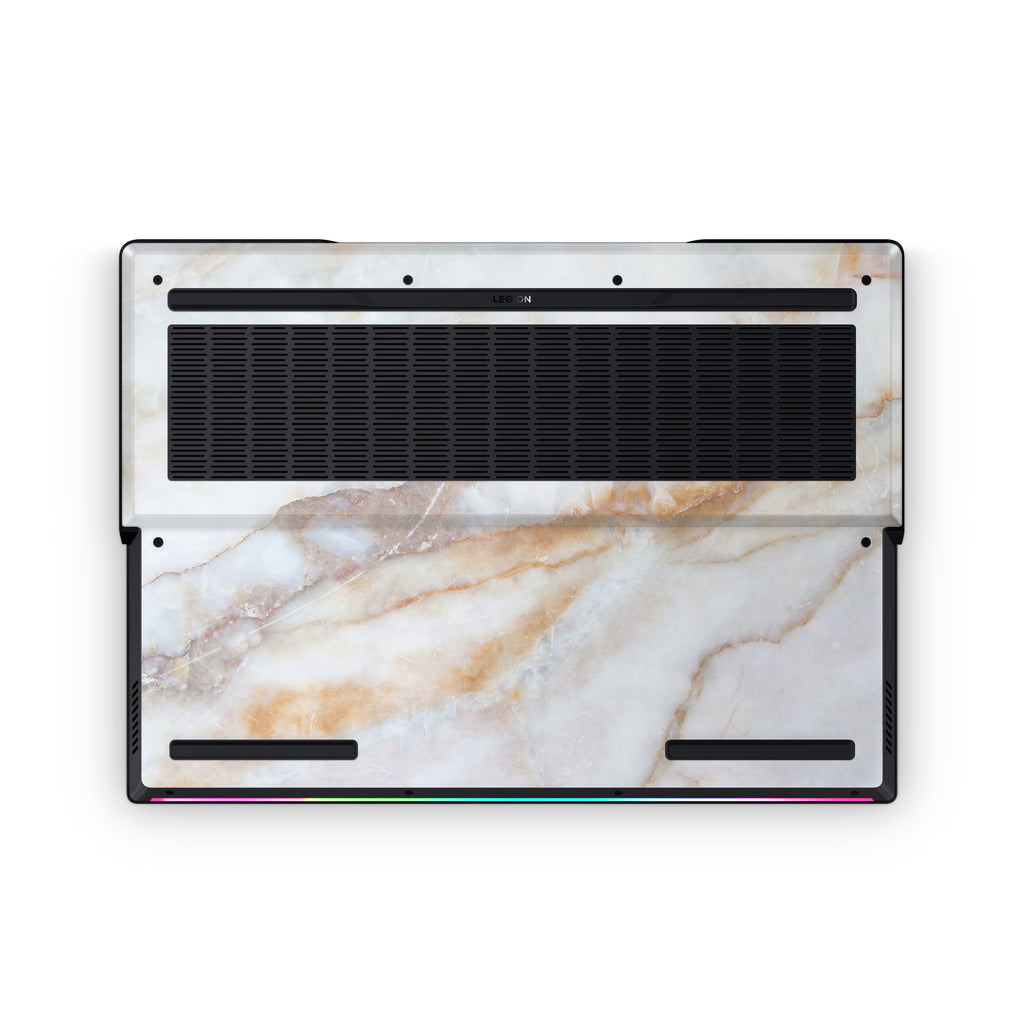 Vanilla Marble Lenovo Skin Bottom