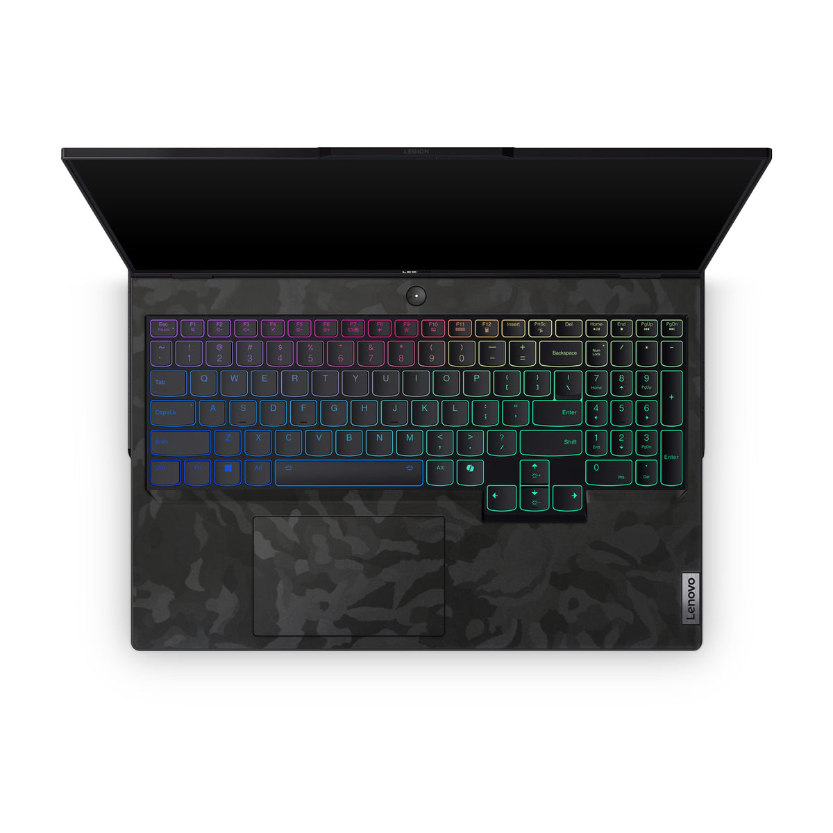 Black Camo Lenovo Skin Interior