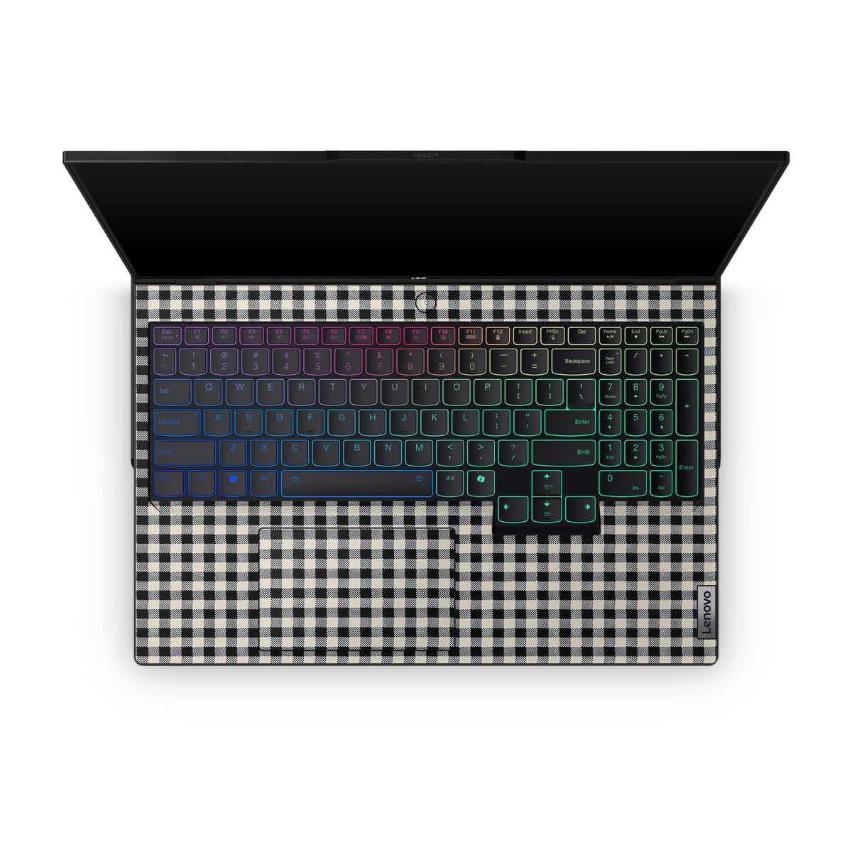 Black Gingham Lenovo ThinkPad Skin