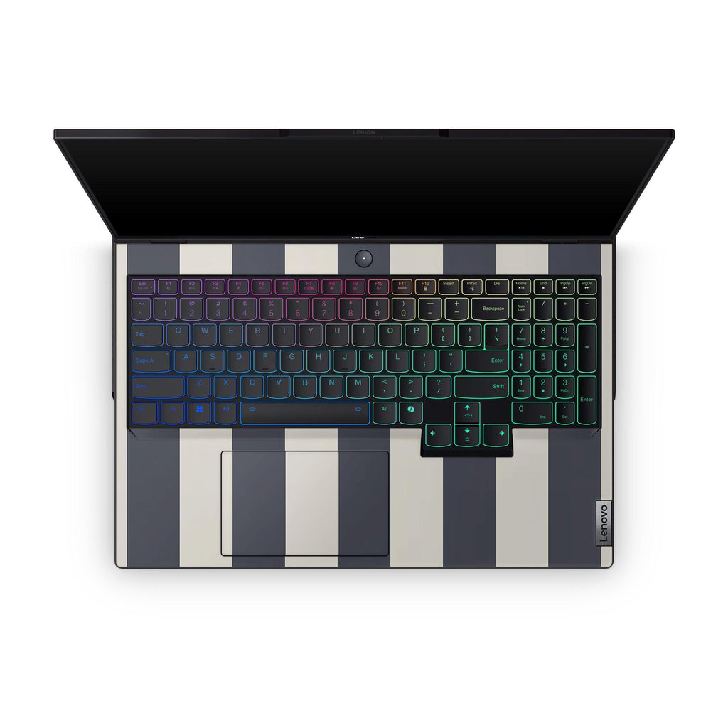 Navy Stripe Lenovo Skin Interior