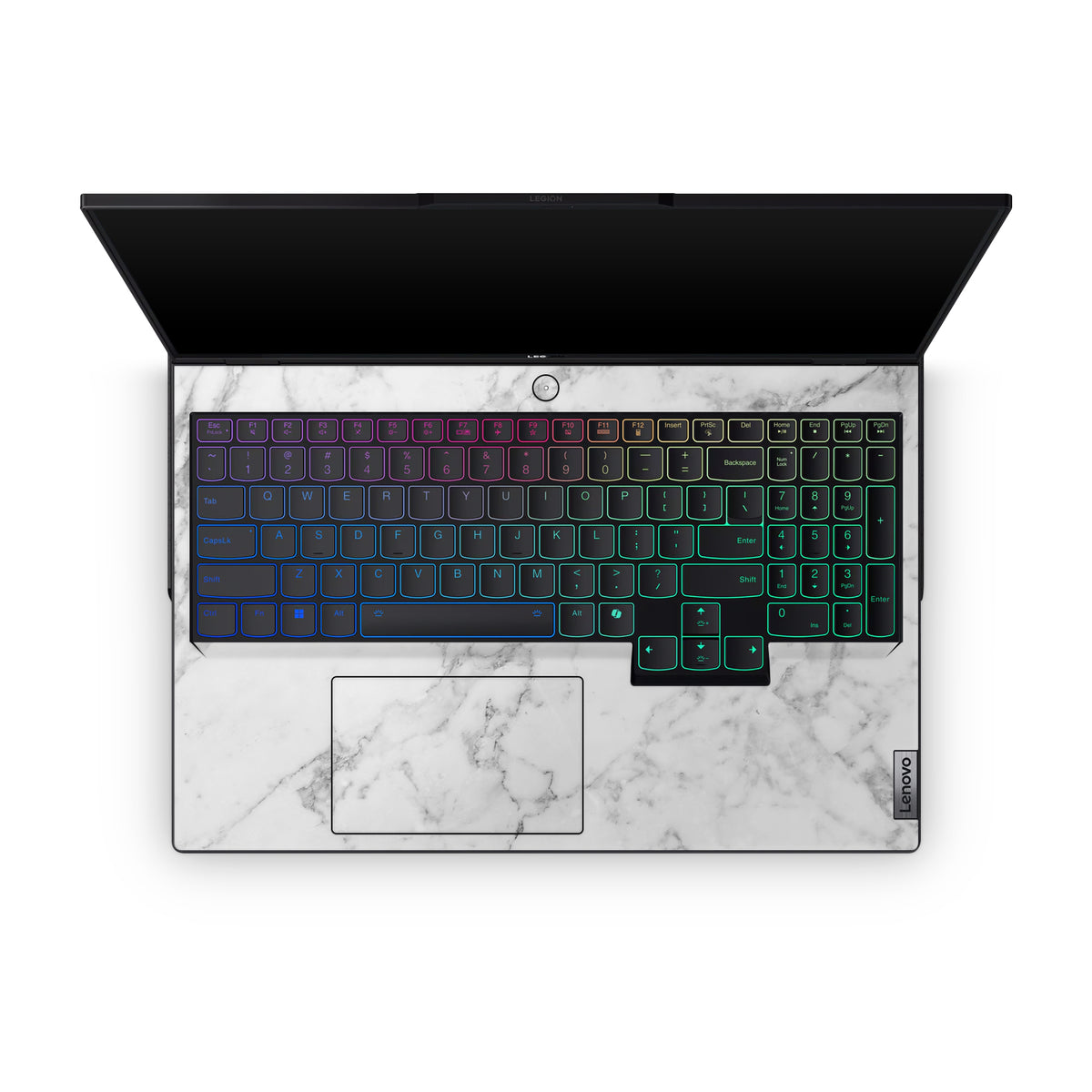 White Marble Lenovo Skin Interior