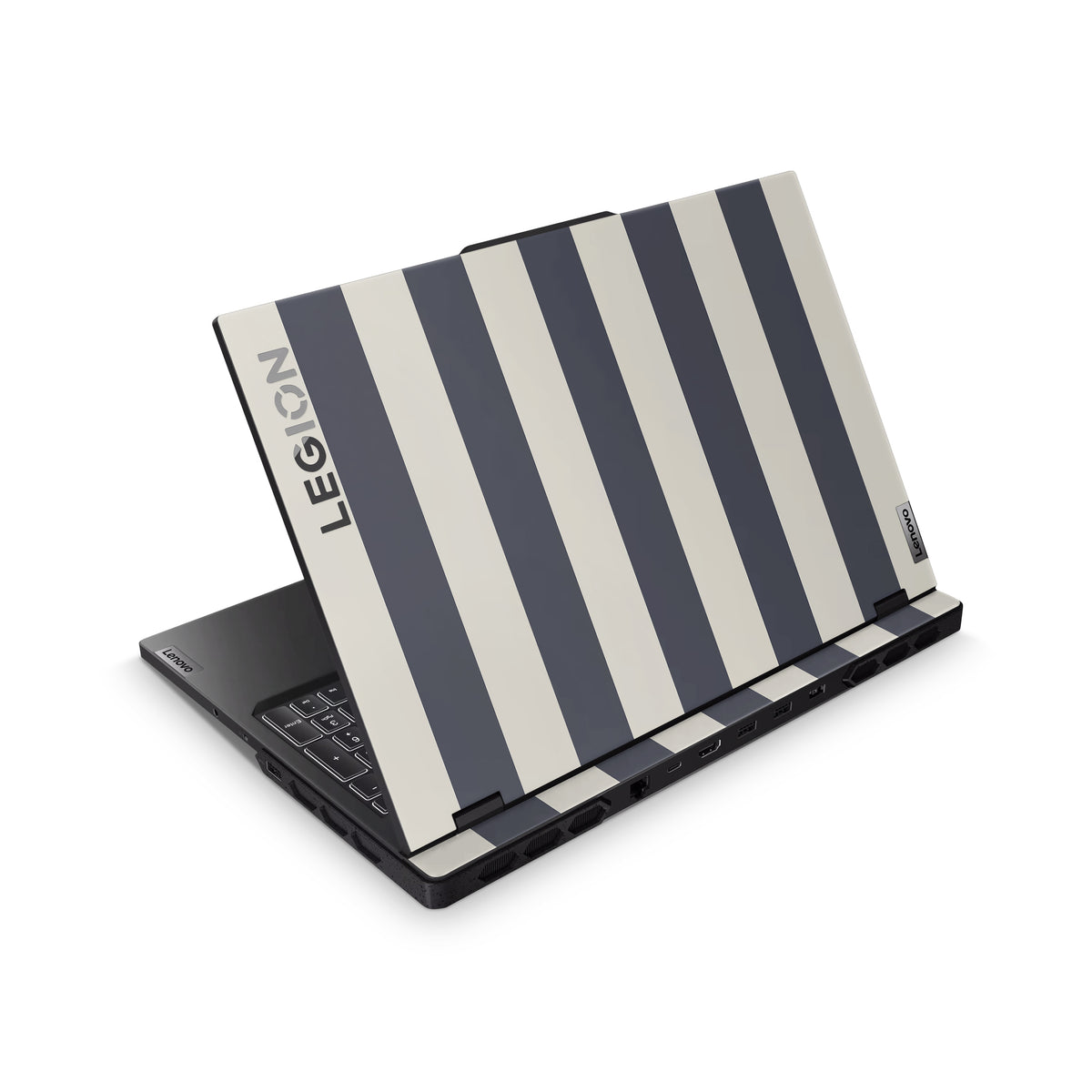 Navy Stripe Lenovo Skin Top Coverage