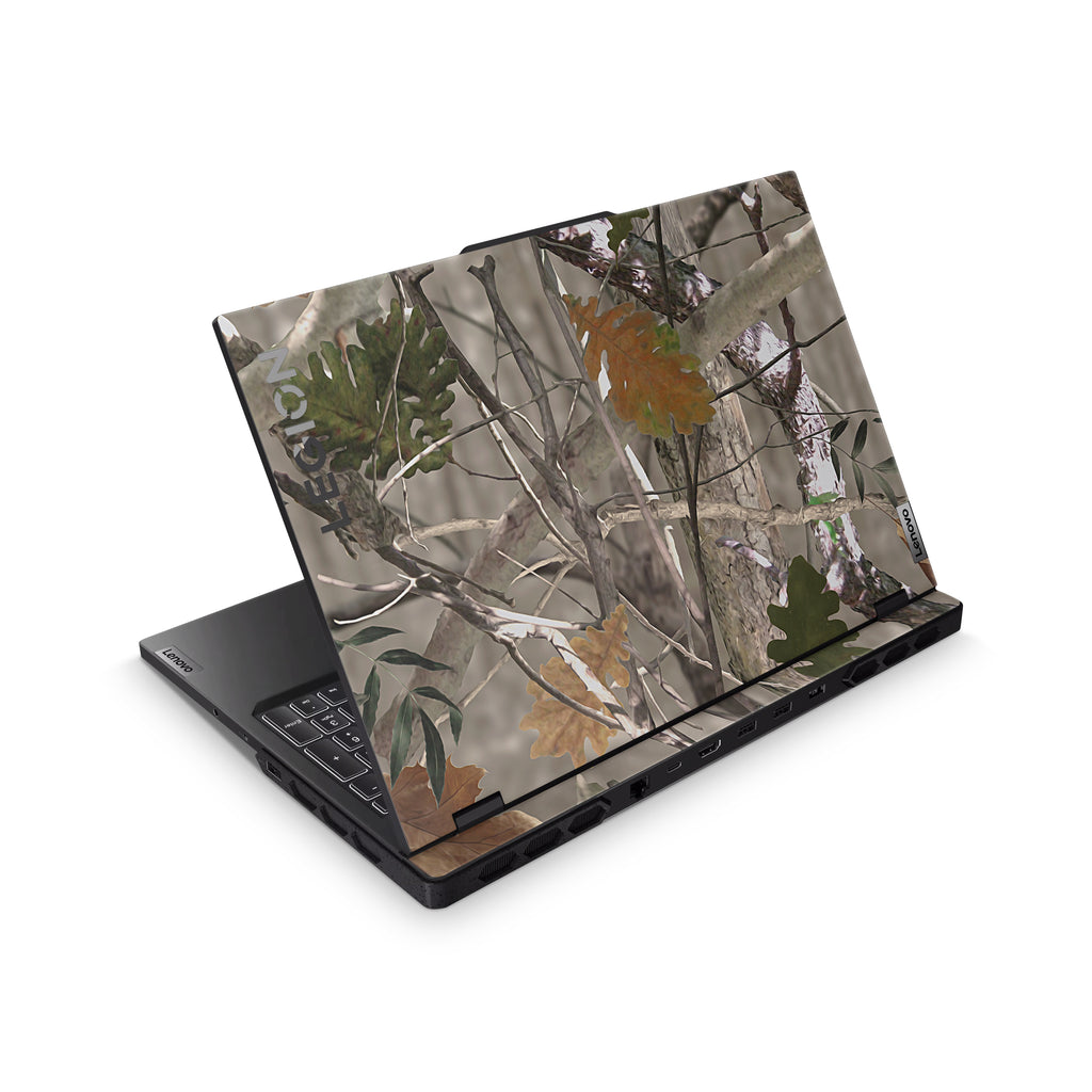Oak Camo Lenovo Skin Top Coverage