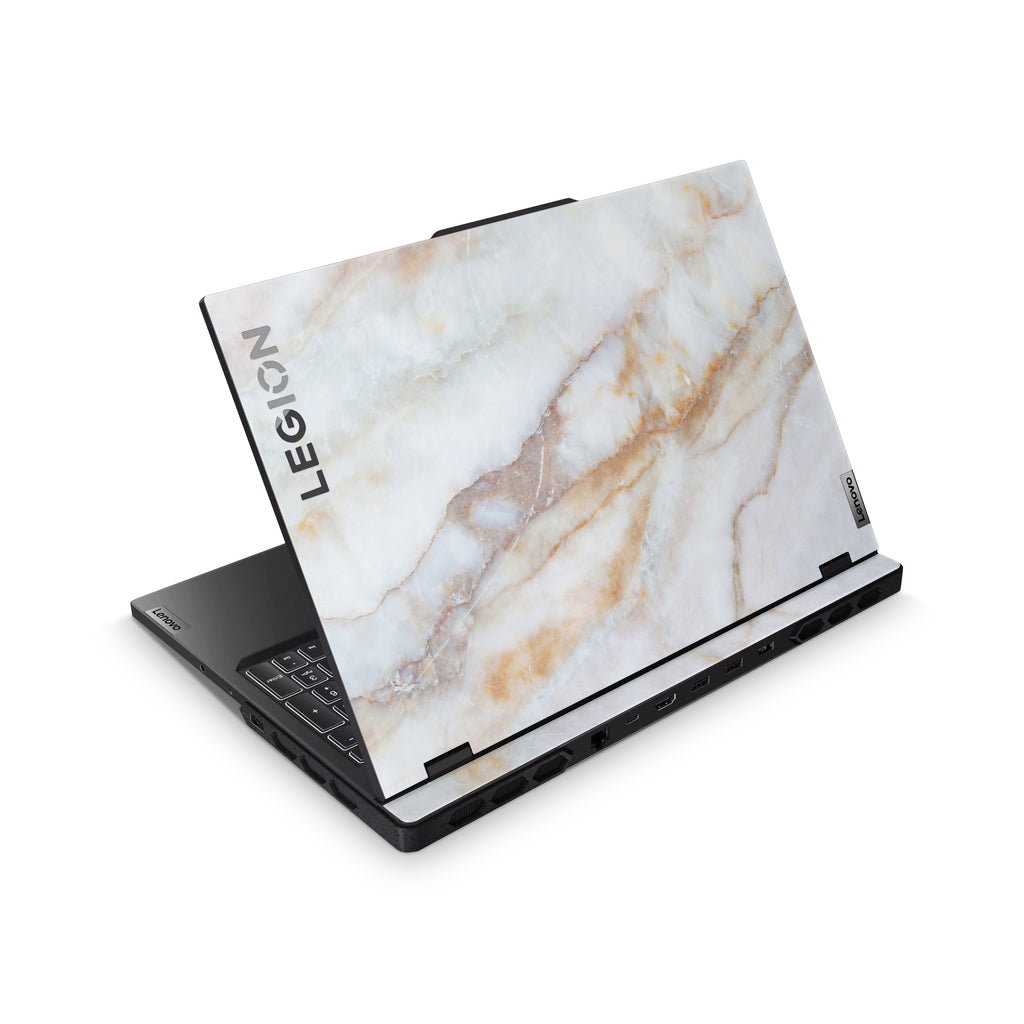 Vanilla Marble Lenovo Skin Top Coverage