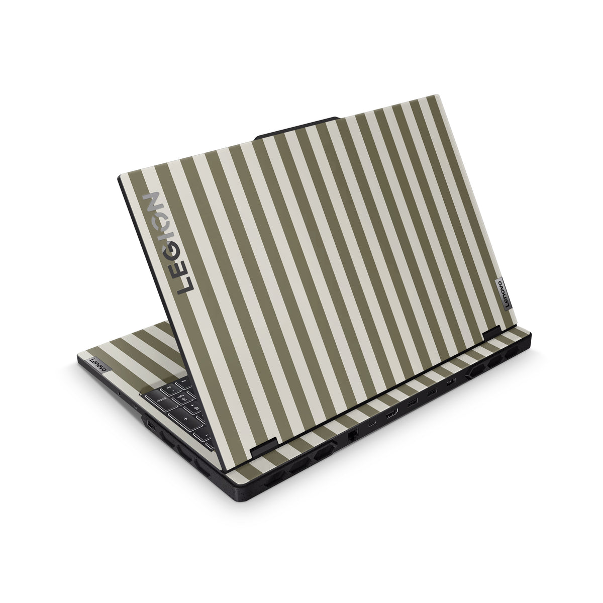 Olive Stripe Lenovo Skin Full Coverage