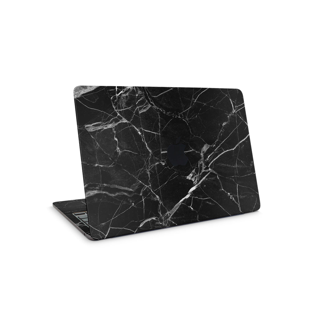 Black Hyper Marble MacBook Skin + Case