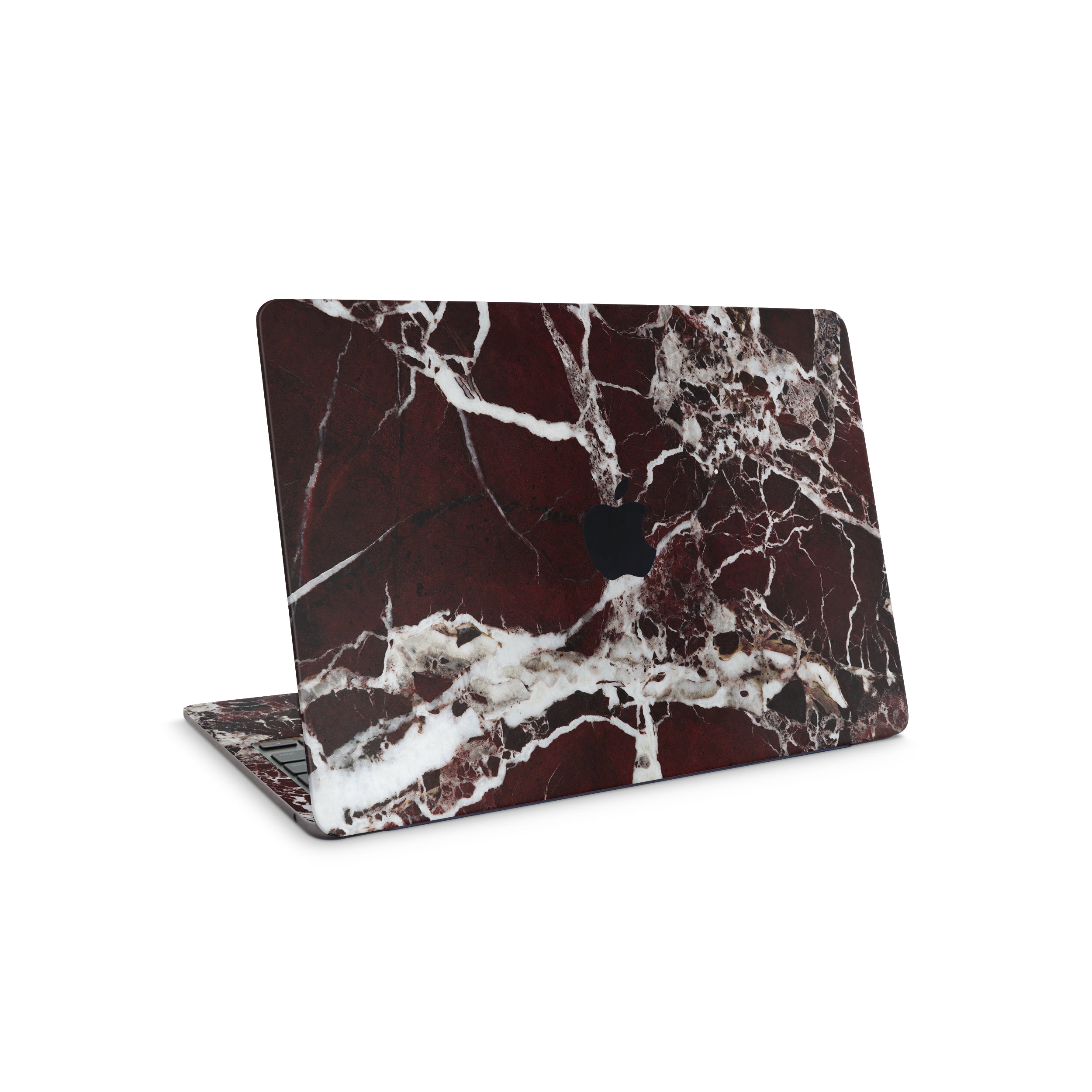 Burgundy Marble MacBook Skin + Case