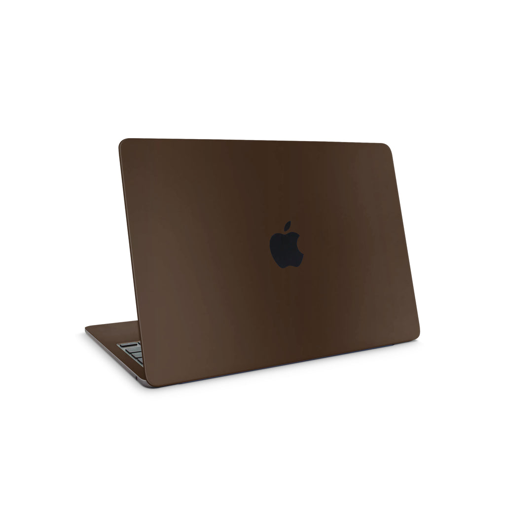 Chocolate Brown MacBook Skin + Case