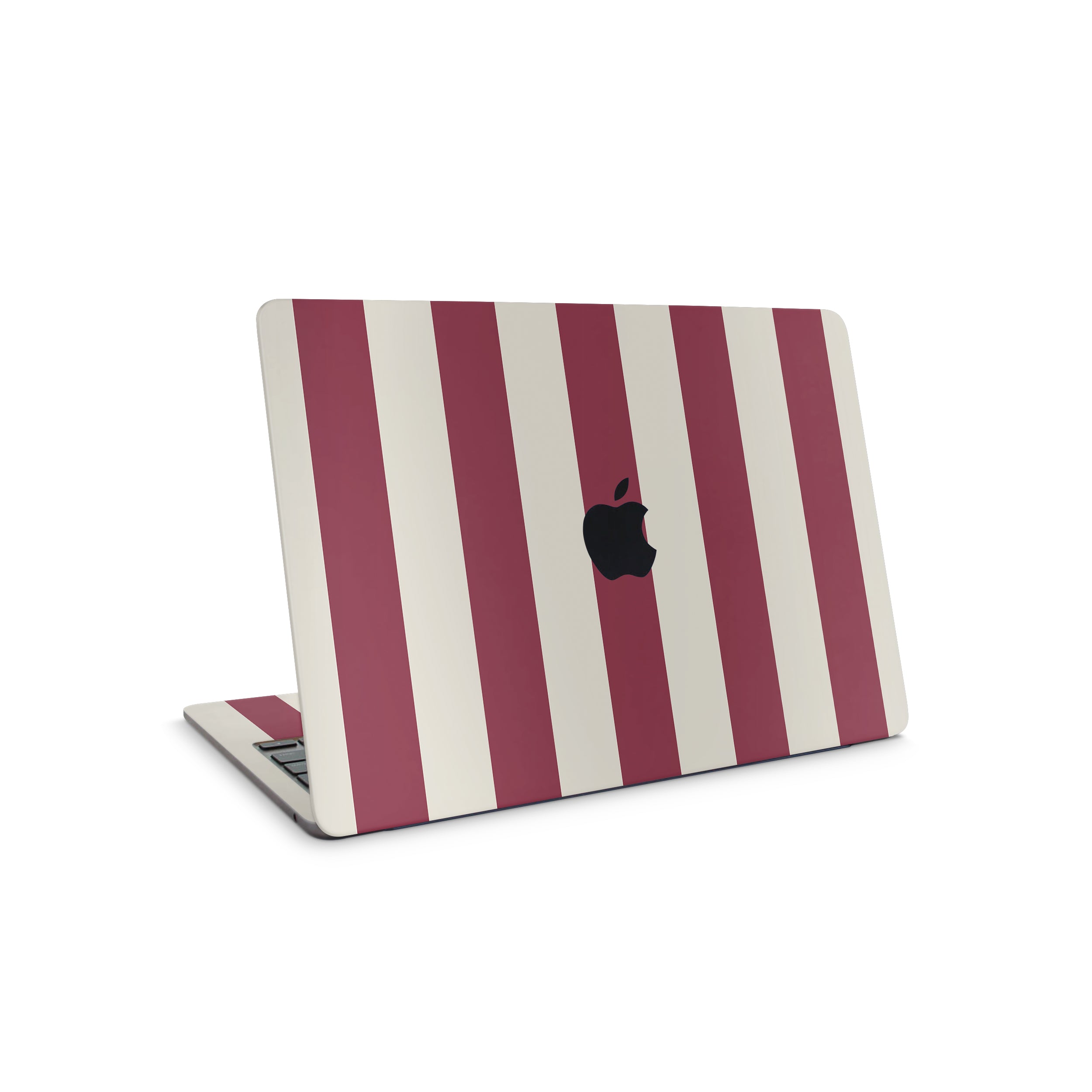 Cranberry Stripe MacBook Skin + Case