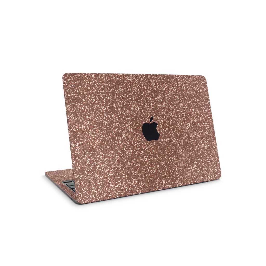 Rosé Glitter MacBook Skin + Case